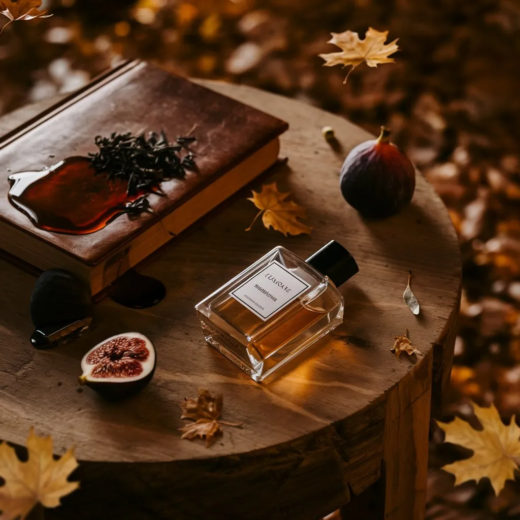 Fall perfume aesthetic: fig, leather, cedarwood notes. Best spicy scents for autumn. showing How To Know Which Season A Fragrance Is Designed For