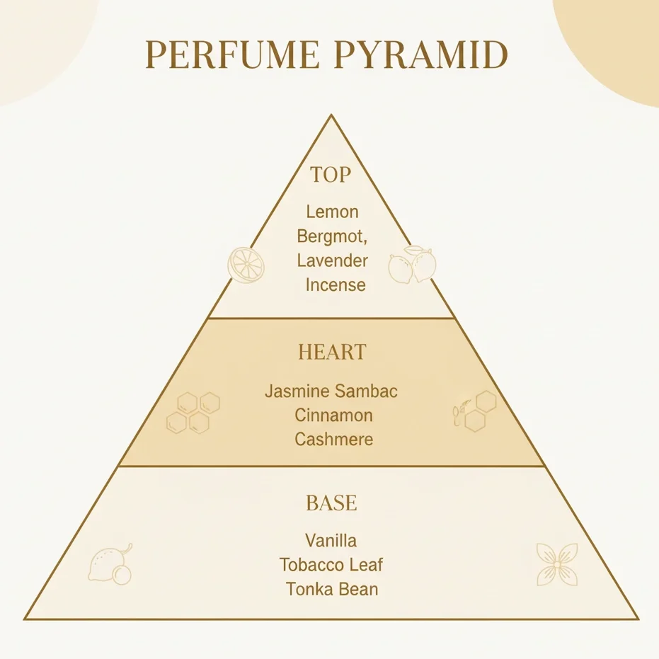 Naxos by Xerjoff perfume note pyramid graphic