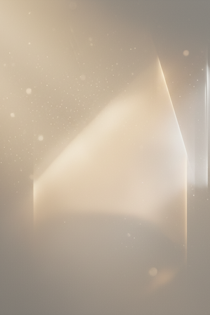 Soft diffused golden light floating through air representing Iso E Super in perfumery