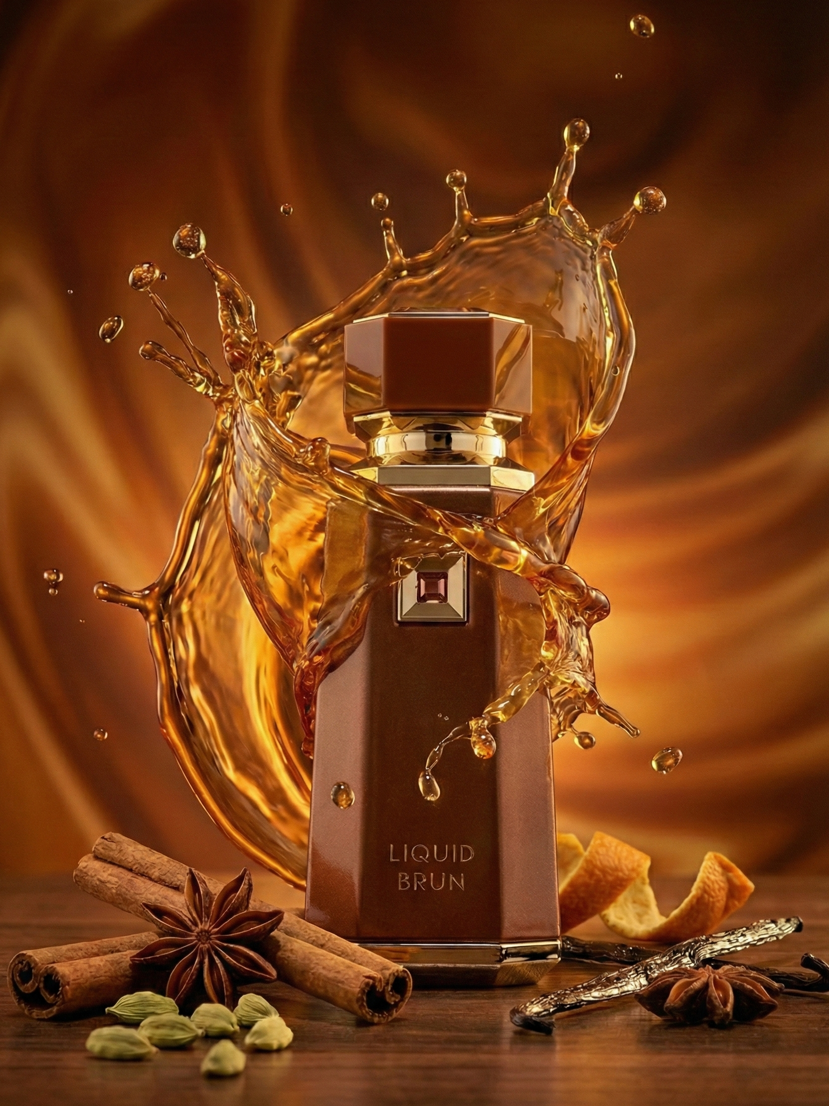 French Avenue Liquid Brun perfume bottle editorial image