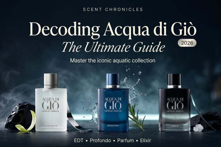 Acqua di Giò Lineup Guide (2026): EDT vs EDP vs Parfum vs Profondo EDP vs Profondo Parfum vs Elixir