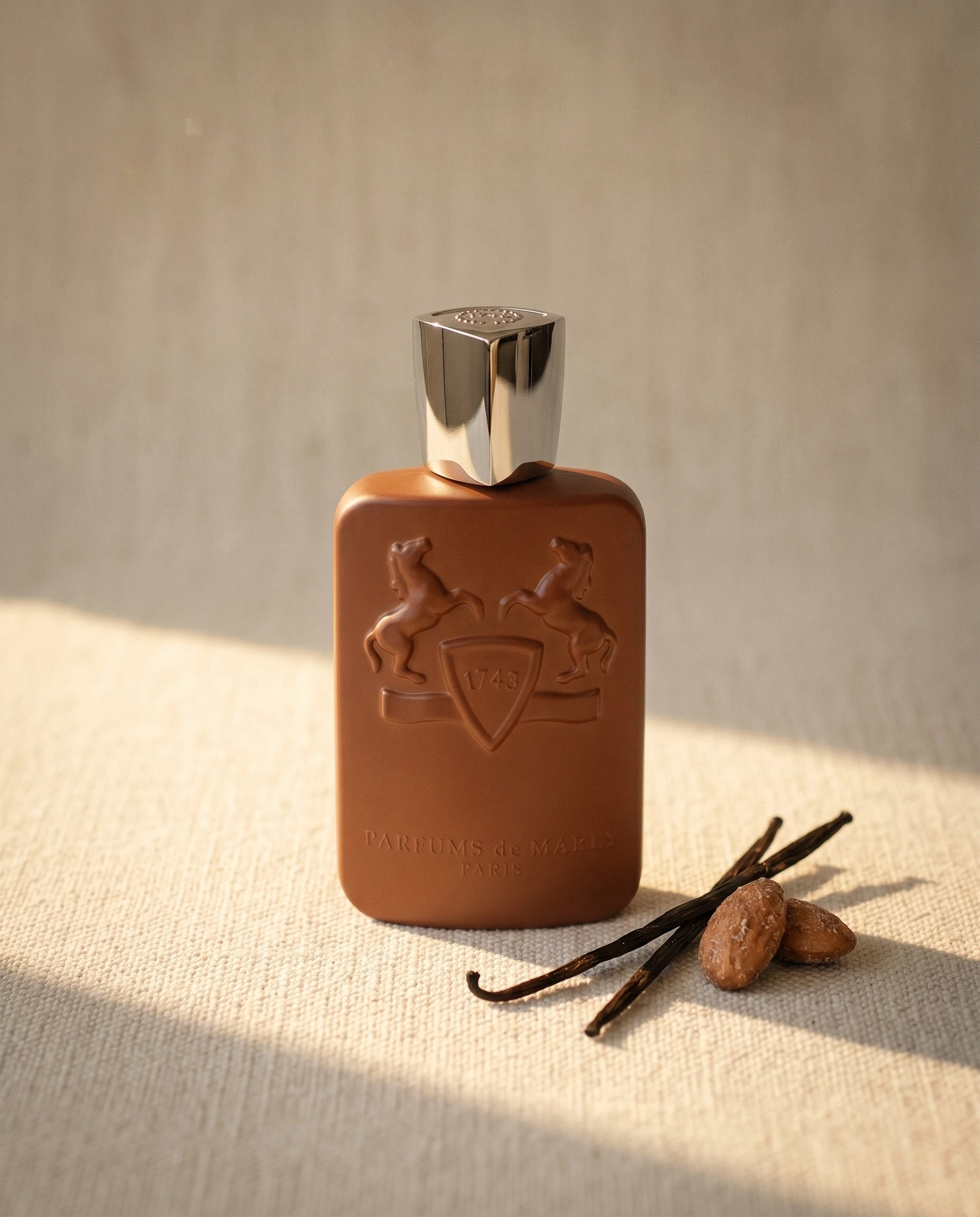 Parfums de Marly Althair, the pale Bourbon-vanilla bottle